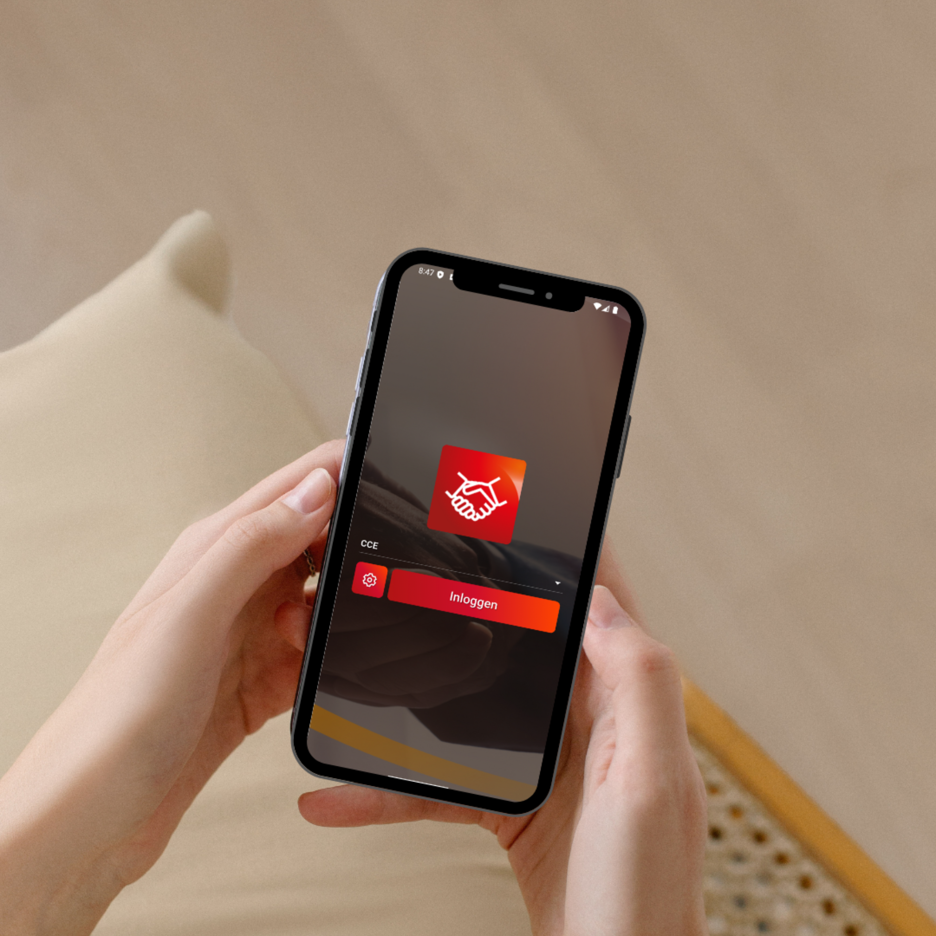 Sales App Login Smartphone